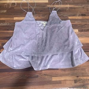 Velvet grey tank top